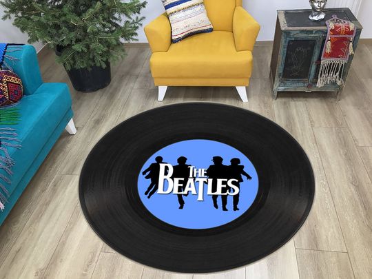 Discover The Beatles Rug: Music Lover Gift, Record Design