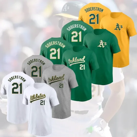 Discover NEW HOT - Tyler Soderstrom #21 Oakland Athletics Player & Number Gift For Fans