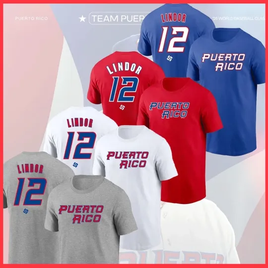 Discover HOT - Francisco Lindor #12 World Baseball Classic 2026 Puerto Rico Team T Shirt