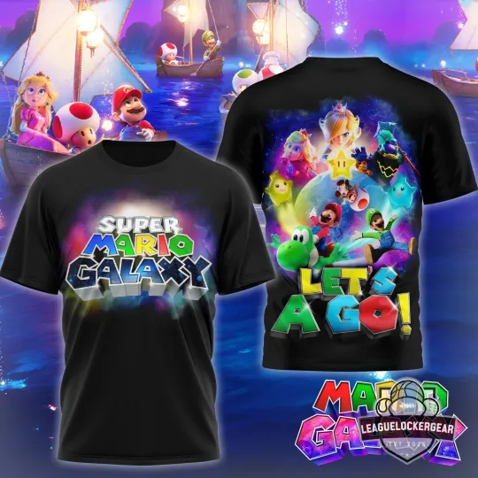 Discover Mario Galaxy 3D T-Shirt