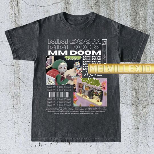 Discover Vintage MF Dooom Shirt, Hip Hop T-shirt, Music Lover Gift, Villain Tee, Rap Shirt