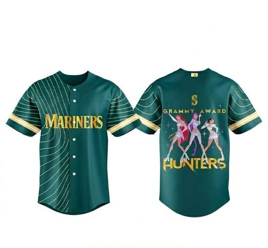 Seattle Mariners x KPop Demon Hunters 2026 Grammys Baseball Jersey