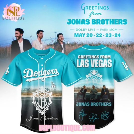 Los Angeles Dodgers x Jonas Brothers Greetings From Las Vegas 2026 Jersey