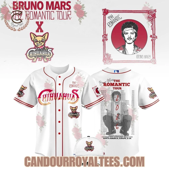 Discover Chihuahuas x Bruno Mars The Romantic Tour Jersey