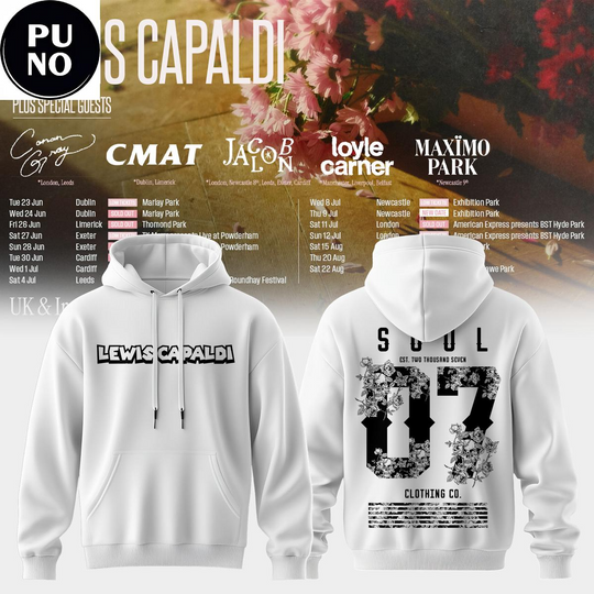 Discover Lewis Capaldi UK & Ireland Summer Tour 2026 Hoodie