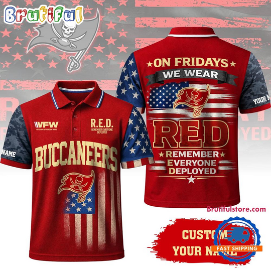 Tampa Bay Buccaneers 2026 Red Friday Limited Edition Polo Shirt