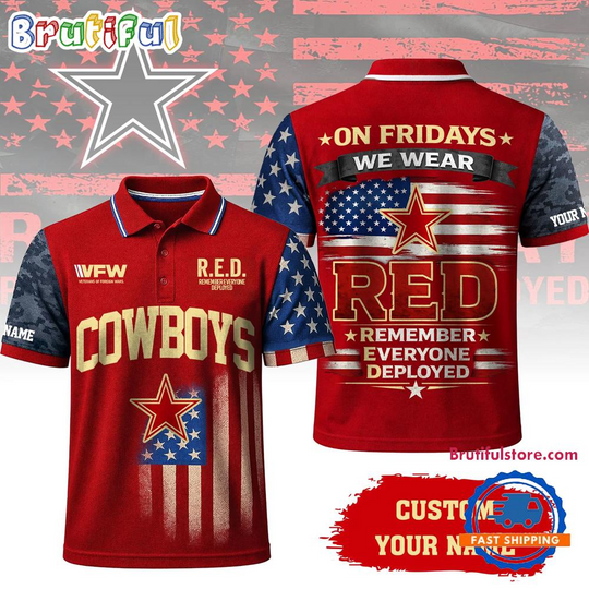 Personalized Dallas Cowboys 2026 Red Friday Limited Edition Polo Shirt