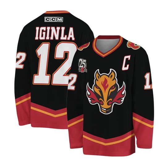 Jarome Iginla Calgary Flames Alternate Hockey Jersey