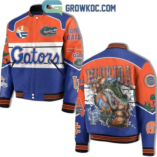 Florida Gators Football Chomp Chomp Baseball Jacket
