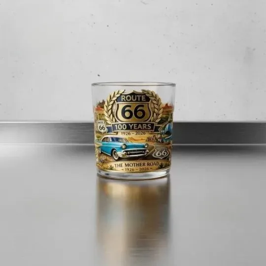 Discover [No box] Route 66 100 Years Commemorative Whiskey Glass