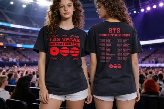 Discover BTS World Tour 2026 Arirang Shirt Personalized Army Fan Gift Two Sided Tee