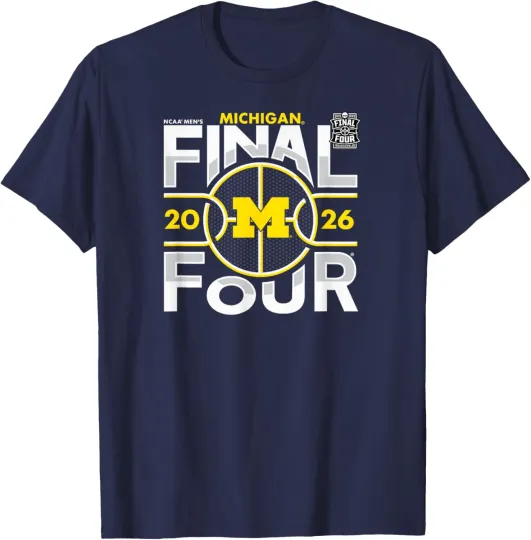 Michigan Wolverines Final Four 2026 Men's March Madness Vibe T-Shirt