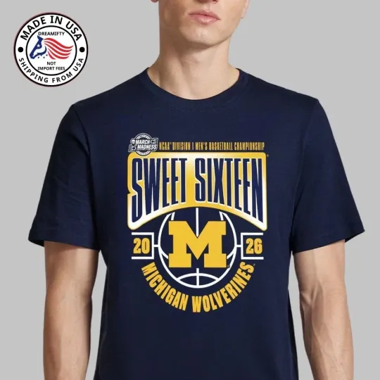 Discover Michigan Wolverines Men's Basketball 2026 NCAA March Madness Sweet T-Shirt