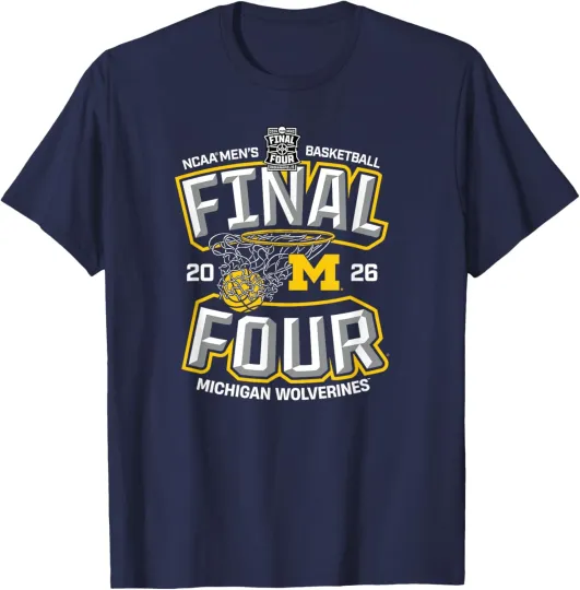Michigan Men's Basketball Final Four March Madness Classic T-Shirt