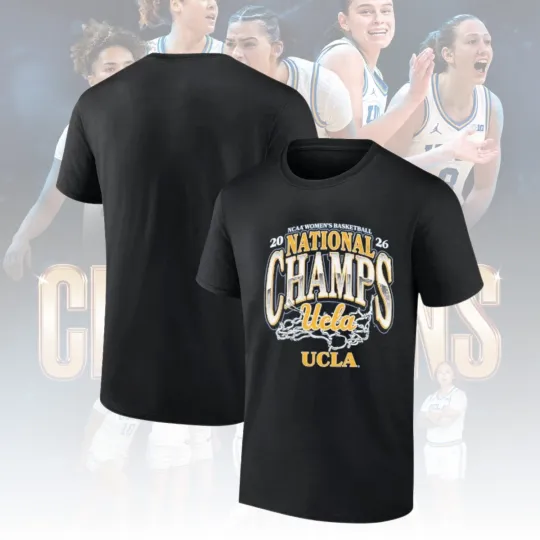Discover UCLA Bruins 2026 NCAA Women’s Basketball National Champions Net T-Shirt
