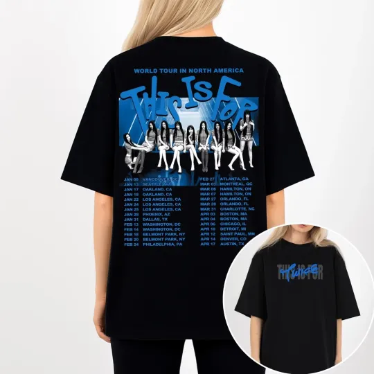Discover Twice This is for World Tour in US 2026 Kpop Fan Gifts T-Shirt