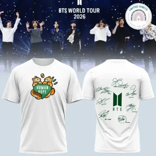 Discover BTS Comeback & World Tour 2026 Special Edition 3D T-Shirt
