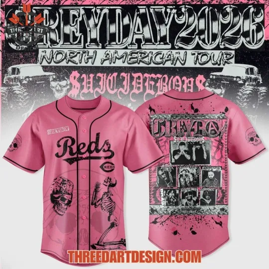 Discover Reds X $uicideboy$ Greyday 2026 – North American Tour Jersey
