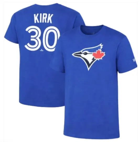 Discover Men's MLB Toronto Blue Jays Player Names & Numbers T-Shirt - Alejandro Kirk