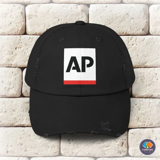 Associated Press Logo Unisex Distressed Cap