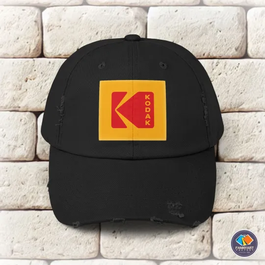 Discover Kodak Logo Unisex Distressed Cap
