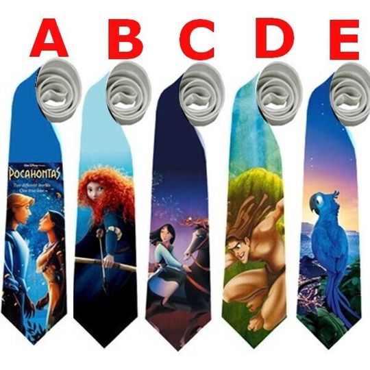 Mulan Rio Pocahontas Merida Brave Tarzan Tie Cosplay