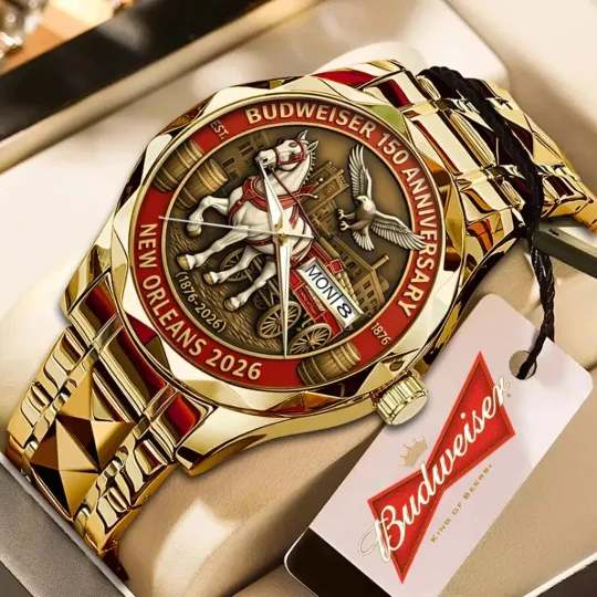 Budweiser 150th Anniversary Alloy Quartz Watch for Men
