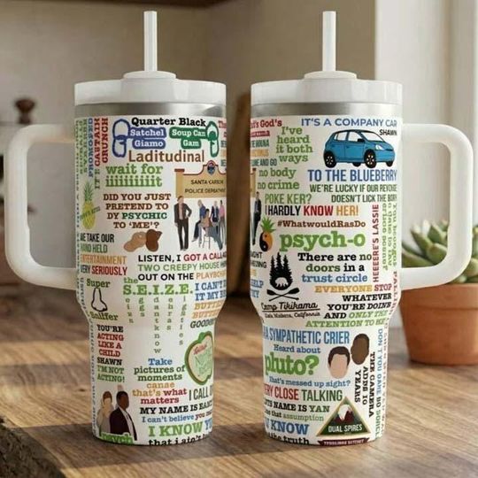 Criminal Minds Spencer Reid Quotes 40oz Tumbler, FBI BAU Fan Gift, Psychology Quotes Tumbler with Handle