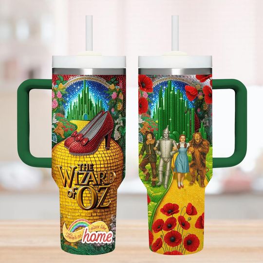 The Wizard of Oz Anniversary 1939 2026 Tumbler 40oz, Wizarding World Water Tumbler, Witchy Movie Tumbler, Magical Oz Themed Love Cup