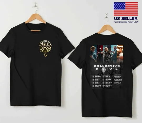 Discover Collective Soul 30Th Tour America 2026 Dates T-Shirt Graphic Tee Tour Gift Fan