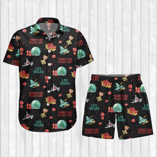 The Wonderful Wizard Hawaiian Shirt, The Wizard of Oz Button Shirt, Wizarding World Vacation Shirt, Shorts Men, Witchy Love Tee