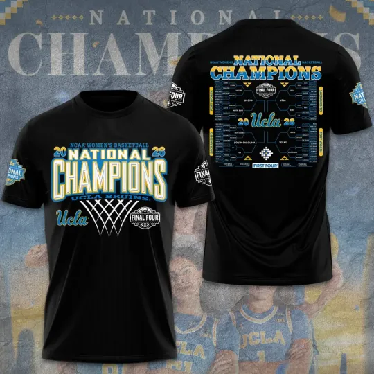 Discover Bruins 2026 Women’s Basketball National Champions 3D Apparel