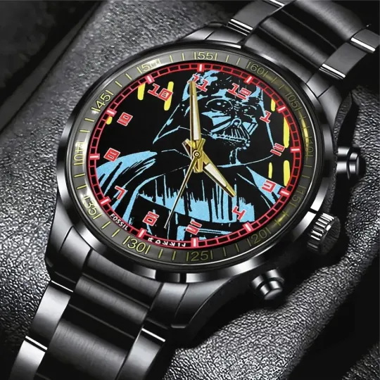Discover Star Wars Darth Vader Black Stainless Steel Calendar Watch