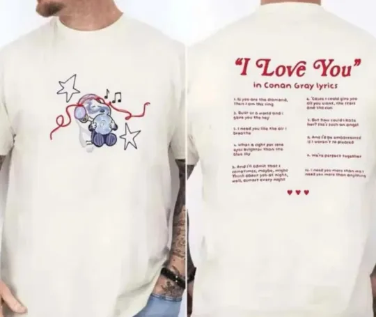 Discover Conan Gray Wishbone World Tour 2026 Tour T-Shirt