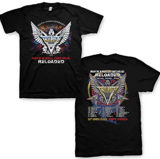 Discover Triumph 2026 Reloaded Tour T-Shirt