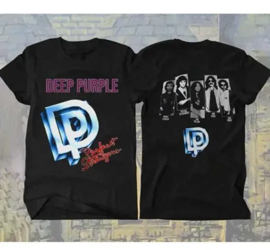 1985 Deep Purple Perfect Strangers Tour Concert 2 Sided T Shirt