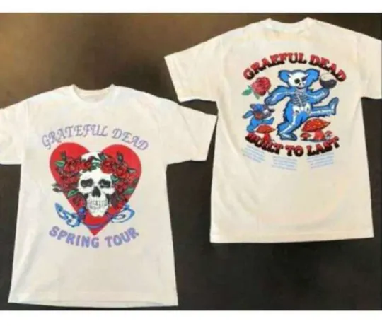 Discover Grateful Dead Built To Last Spring Tour 2 Sided T-Shirt