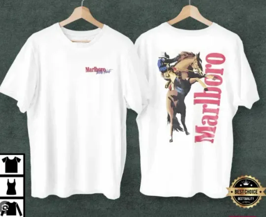 Discover Vintage 90s Marlboro Cowboy T-shirt