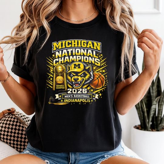 Michigan Wolverines 2026 NCAA Basketball Champs T-Shirt