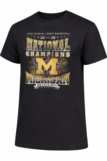 Michigan Wolverines Men's Basketball 2026 National Champions T-Shirt