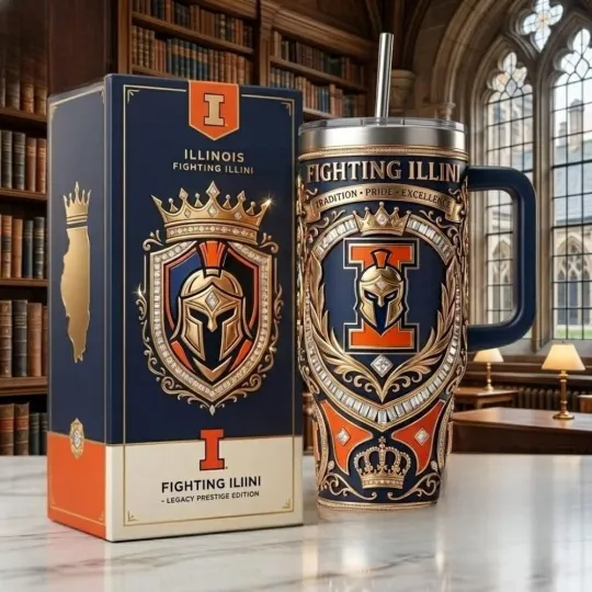 Illinois Fighting Illini 40Oz Tumbler
