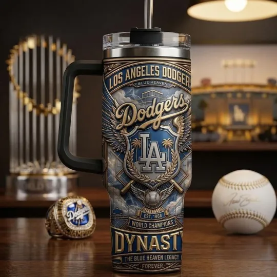 Discover Dodgers Champion Blue 40oz Tumbler