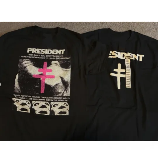 Discover Bad Omens President Tour 2026 Double Sided T-Shirt Size S-5X