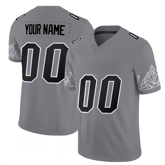 Discover Colorado Inspired Gray Black Football Jersey Custom Name Number Embroidered College Style Game Day Fan Jersey Gift