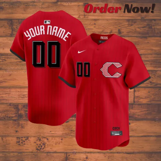 Discover Custom Reds Red 2026 City Connect Vapor Premier Limite Stitched Jersey All Sizes