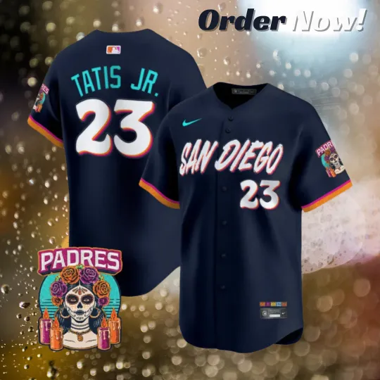 Discover FRD Tatis Jr. #23 Padres Navy 2026 City Connect Stitched Jersey All Sizes