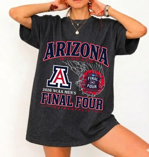 Discover Arizonna Wildcats T-Shirt Final Four 2026, College Basketball Fan Tee