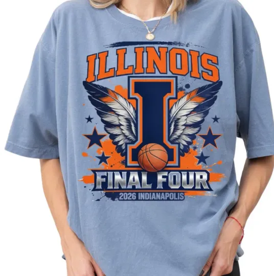 Discover Illinois Final Four 2026 T-Shirt - Indianapolis Basketball Fan Graphic Tee