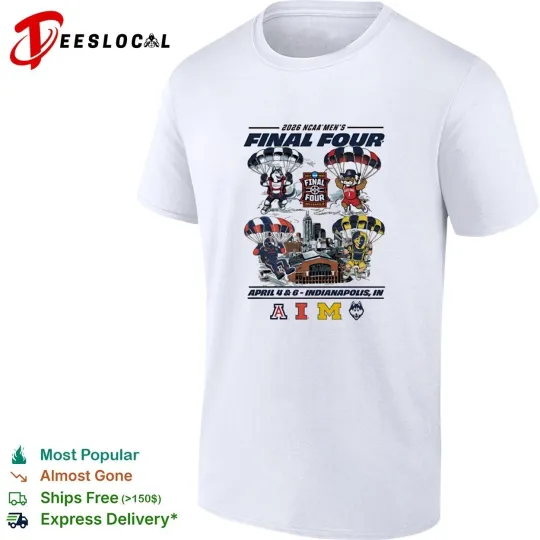 Discover Mascot wearing parachute 2026 Men’s Basketball Final Four shirt