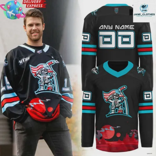 Custom Huntsville Havoc Space Night Special Hockey Shirt Gift For Hockey